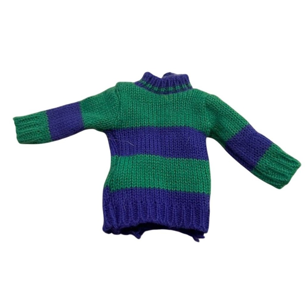 Princess Polly Vintage‎ Handmade Multicolor Knit Doll Sweater
